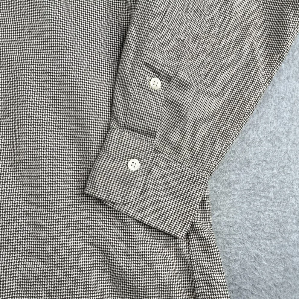 Polo Ralph Lauren Curham Classic Fit Shirt Houndstooth Button Up Long Sleeve XL